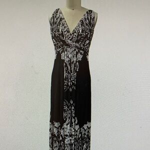 Metaphor Black and White Maxi Dress